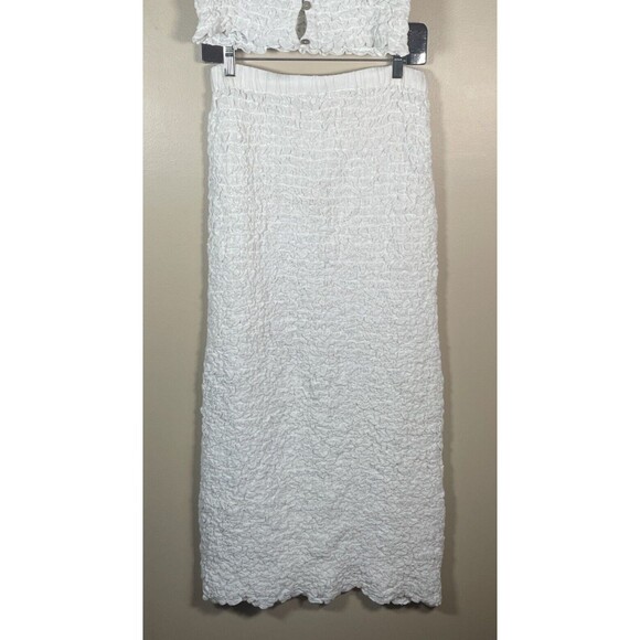 Free People Double The Fun Set Endless Summer Smocked Coordinating Skirt Top XS - Picture 5 of 16